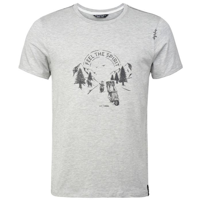 T-shirt męski Chillaz FEEL THE SPIRIT GREY MELANGE